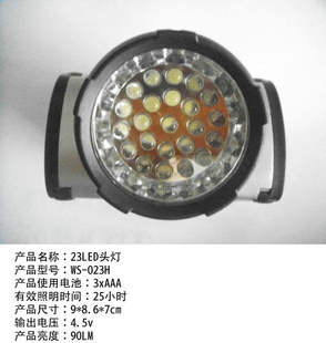 批發采購照明新選擇 23LED強光頭燈系列，滿足多樣化需求，支持混批